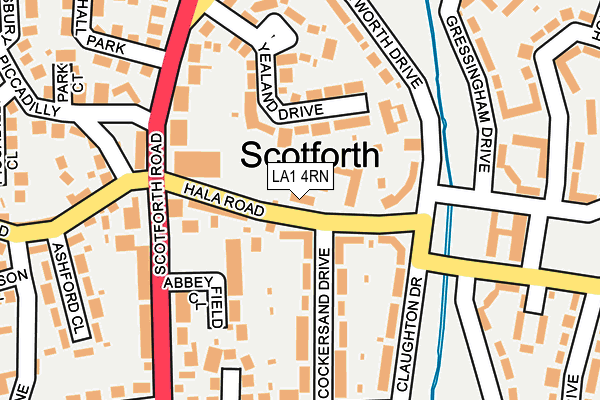 LA1 4RN map - OS OpenMap – Local (Ordnance Survey) LA1 4RN map - OS OpenMap – Local (Ordnance Survey)