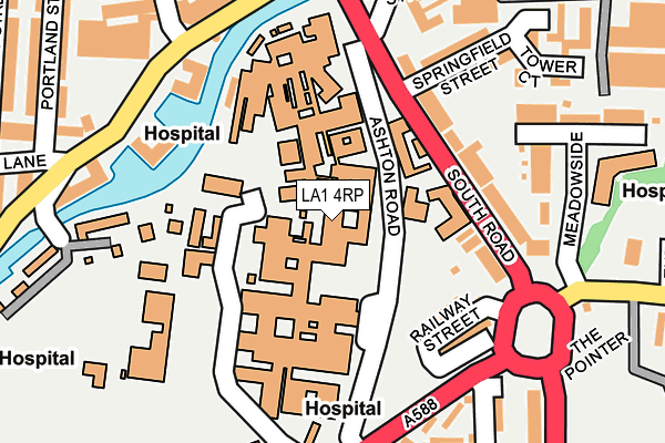 LA1 4RP map - OS OpenMap – Local (Ordnance Survey) LA1 4RP map - OS OpenMap – Local (Ordnance Survey)