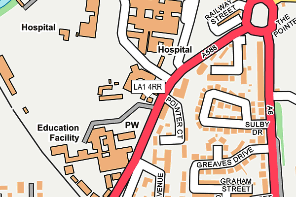 LA1 4RR map - OS OpenMap – Local (Ordnance Survey) LA1 4RR map - OS OpenMap – Local (Ordnance Survey)