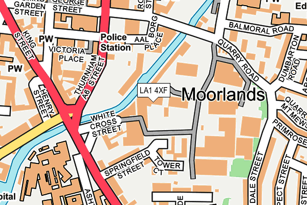 LA1 4XF map - OS OpenMap – Local (Ordnance Survey) LA1 4XF map - OS OpenMap – Local (Ordnance Survey)