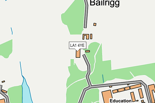 LA1 4YE map - OS OpenMap – Local (Ordnance Survey) LA1 4YE map - OS OpenMap – Local (Ordnance Survey)