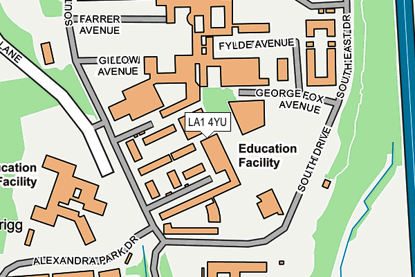 LA1 4YU map - OS OpenMap – Local (Ordnance Survey) LA1 4YU map - OS OpenMap – Local (Ordnance Survey)