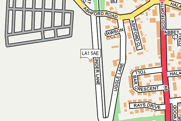 LA1 5AE map - OS OpenMap – Local (Ordnance Survey) LA1 5AE map - OS OpenMap – Local (Ordnance Survey)