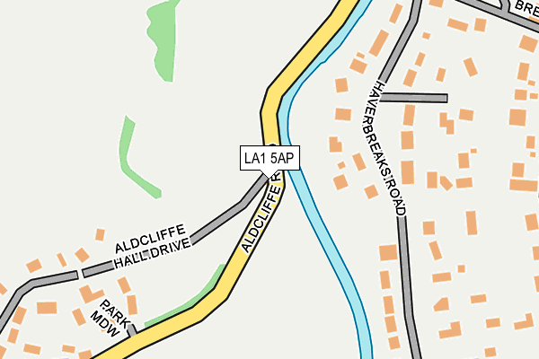 LA1 5AP map - OS OpenMap – Local (Ordnance Survey) LA1 5AP map - OS OpenMap – Local (Ordnance Survey)