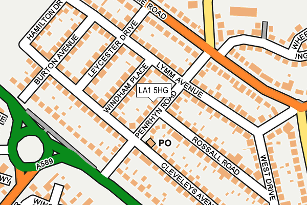 LA1 5HG map - OS OpenMap – Local (Ordnance Survey) LA1 5HG map - OS OpenMap – Local (Ordnance Survey)