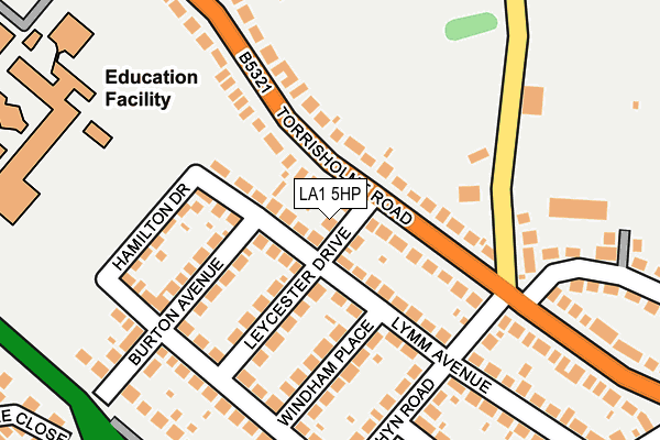 LA1 5HP map - OS OpenMap – Local (Ordnance Survey) LA1 5HP map - OS OpenMap – Local (Ordnance Survey)
