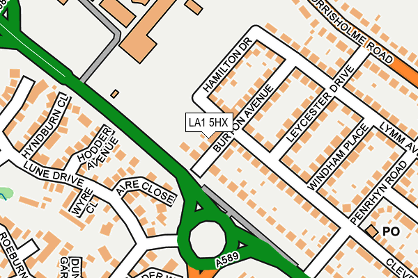 LA1 5HX map - OS OpenMap – Local (Ordnance Survey) LA1 5HX map - OS OpenMap – Local (Ordnance Survey)