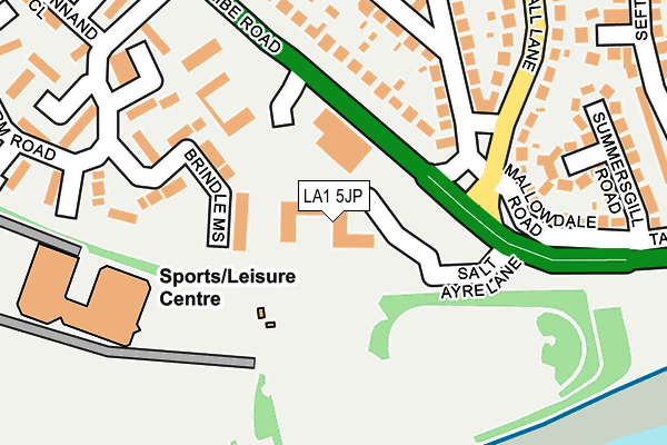 LA1 5JP map - OS OpenMap – Local (Ordnance Survey) LA1 5JP map - OS OpenMap – Local (Ordnance Survey)