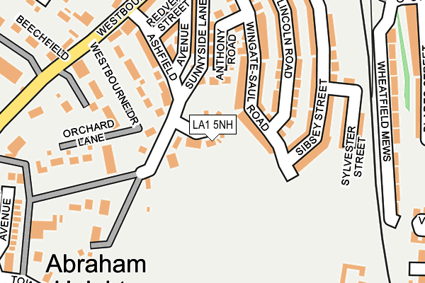 LA1 5NH map - OS OpenMap – Local (Ordnance Survey) LA1 5NH map - OS OpenMap – Local (Ordnance Survey)