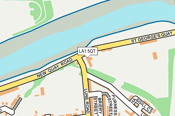 LA1 5QT map - OS OpenMap – Local (Ordnance Survey) LA1 5QT map - OS OpenMap – Local (Ordnance Survey)