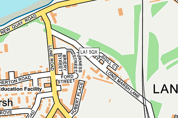 LA1 5QX map - OS OpenMap – Local (Ordnance Survey) LA1 5QX map - OS OpenMap – Local (Ordnance Survey)