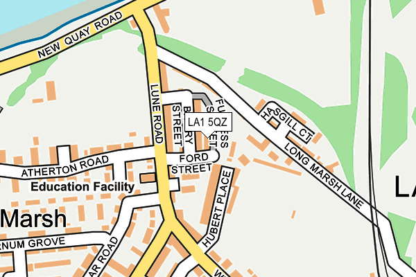 LA1 5QZ map - OS OpenMap – Local (Ordnance Survey) LA1 5QZ map - OS OpenMap – Local (Ordnance Survey)