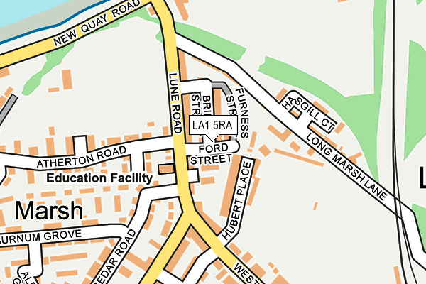 LA1 5RA map - OS OpenMap – Local (Ordnance Survey) LA1 5RA map - OS OpenMap – Local (Ordnance Survey)