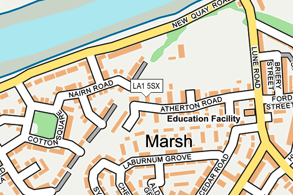 LA1 5SX map - OS OpenMap – Local (Ordnance Survey) LA1 5SX map - OS OpenMap – Local (Ordnance Survey)