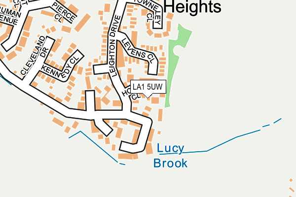 LA1 5UW map - OS OpenMap – Local (Ordnance Survey)