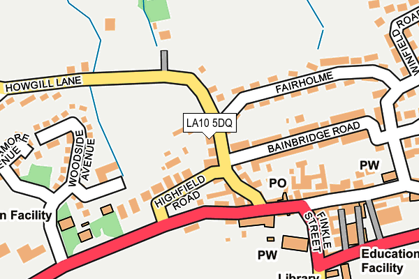 LA10 5DQ map - OS OpenMap – Local (Ordnance Survey) LA10 5DQ map - OS OpenMap – Local (Ordnance Survey)