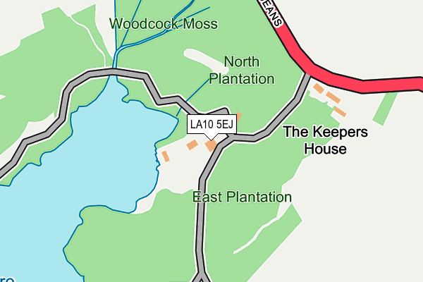 LA10 5EJ map - OS OpenMap – Local (Ordnance Survey) LA10 5EJ map - OS OpenMap – Local (Ordnance Survey)