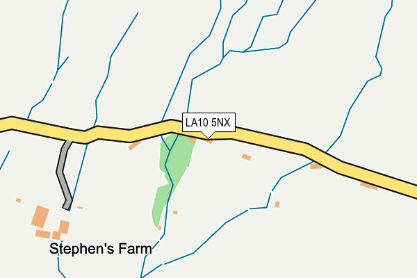 LA10 5NX map - OS OpenMap – Local (Ordnance Survey)