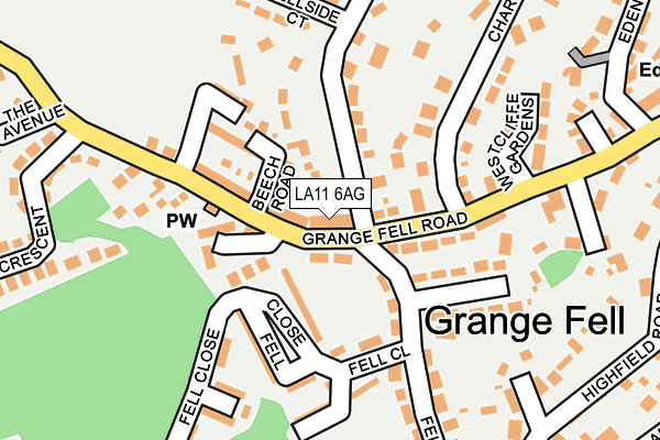 LA11 6AG map - OS OpenMap – Local (Ordnance Survey) LA11 6AG map - OS OpenMap – Local (Ordnance Survey)