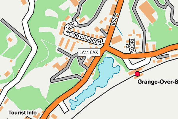LA11 6AX map - OS OpenMap – Local (Ordnance Survey) LA11 6AX map - OS OpenMap – Local (Ordnance Survey)