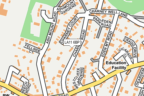 LA11 6BP map - OS OpenMap – Local (Ordnance Survey) LA11 6BP map - OS OpenMap – Local (Ordnance Survey)