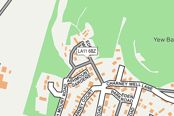LA11 6BZ map - OS OpenMap – Local (Ordnance Survey) LA11 6BZ map - OS OpenMap – Local (Ordnance Survey)