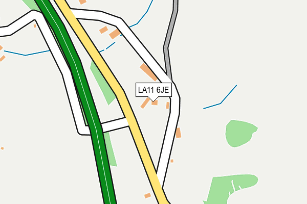 LA11 6JE map - OS OpenMap – Local (Ordnance Survey)