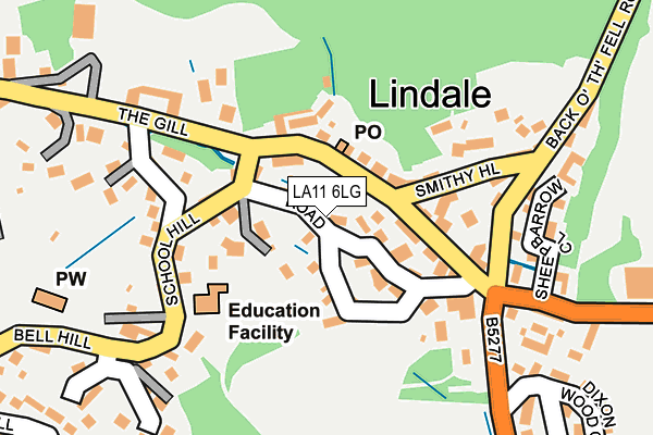 LA11 6LG map - OS OpenMap – Local (Ordnance Survey) LA11 6LG map - OS OpenMap – Local (Ordnance Survey)
