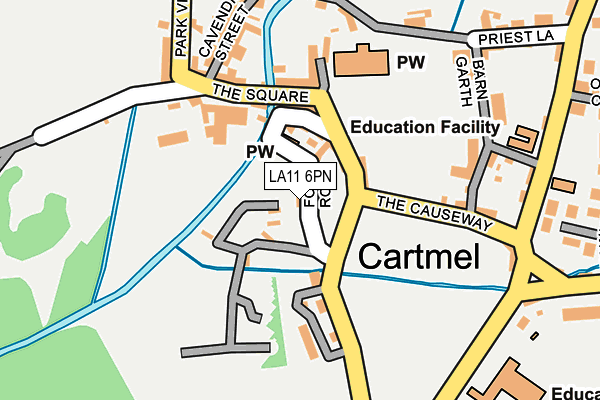 LA11 6PN map - OS OpenMap – Local (Ordnance Survey)