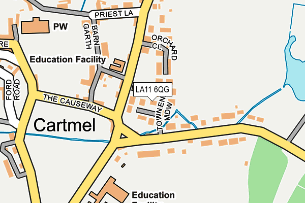 LA11 6QG map - OS OpenMap – Local (Ordnance Survey) LA11 6QG map - OS OpenMap – Local (Ordnance Survey)