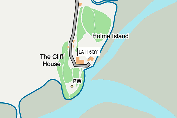 LA11 6QY map - OS OpenMap – Local (Ordnance Survey) LA11 6QY map - OS OpenMap – Local (Ordnance Survey)