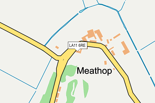 LA11 6RE map - OS OpenMap – Local (Ordnance Survey) LA11 6RE map - OS OpenMap – Local (Ordnance Survey)