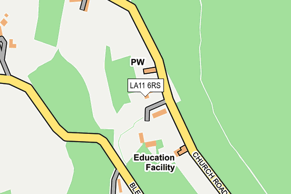 LA11 6RS map - OS OpenMap – Local (Ordnance Survey) LA11 6RS map - OS OpenMap – Local (Ordnance Survey)