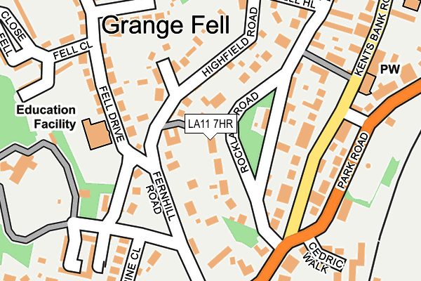 LA11 7HR map - OS OpenMap – Local (Ordnance Survey) LA11 7HR map - OS OpenMap – Local (Ordnance Survey)