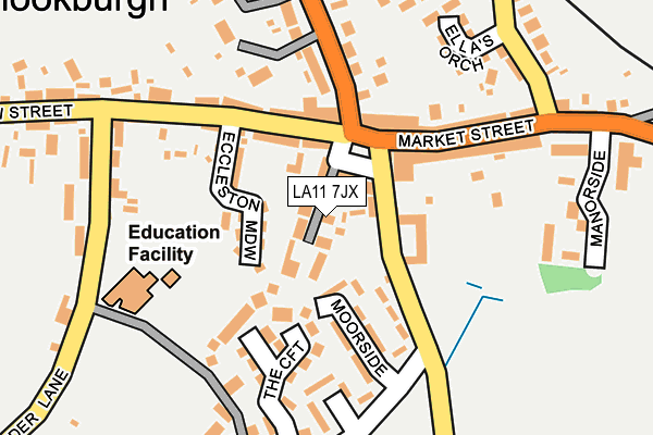 LA11 7JX map - OS OpenMap – Local (Ordnance Survey) LA11 7JX map - OS OpenMap – Local (Ordnance Survey)