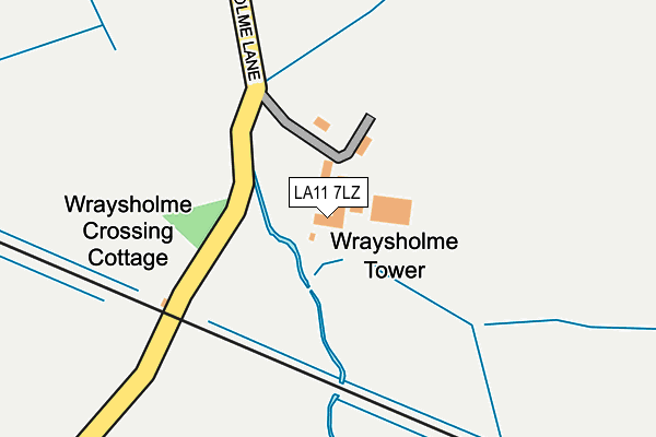 LA11 7LZ map - OS OpenMap – Local (Ordnance Survey)