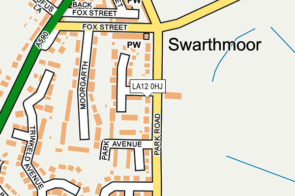 LA12 0HJ map - OS OpenMap – Local (Ordnance Survey) LA12 0HJ map - OS OpenMap – Local (Ordnance Survey)