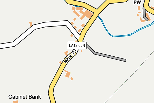 LA12 0JN map - OS OpenMap – Local (Ordnance Survey) LA12 0JN map - OS OpenMap – Local (Ordnance Survey)