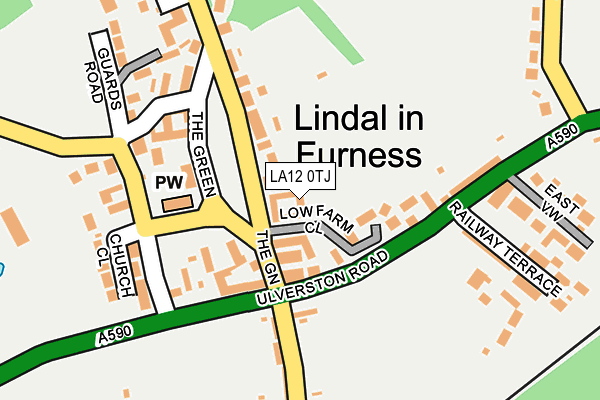 LA12 0TJ map - OS OpenMap – Local (Ordnance Survey) LA12 0TJ map - OS OpenMap – Local (Ordnance Survey)