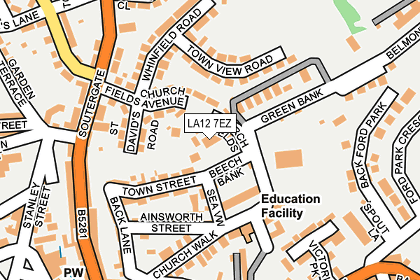 LA12 7EZ map - OS OpenMap – Local (Ordnance Survey) LA12 7EZ map - OS OpenMap – Local (Ordnance Survey)