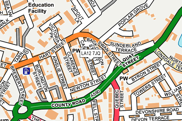 LA12 7JQ map - OS OpenMap – Local (Ordnance Survey) LA12 7JQ map - OS OpenMap – Local (Ordnance Survey)