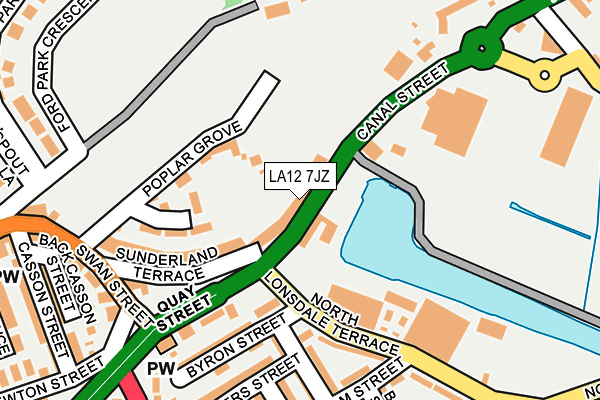 LA12 7JZ map - OS OpenMap – Local (Ordnance Survey) LA12 7JZ map - OS OpenMap – Local (Ordnance Survey)