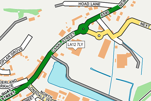 LA12 7LY map - OS OpenMap – Local (Ordnance Survey) LA12 7LY map - OS OpenMap – Local (Ordnance Survey)