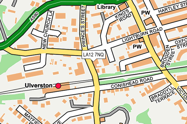 LA12 7NQ map - OS OpenMap – Local (Ordnance Survey) LA12 7NQ map - OS OpenMap – Local (Ordnance Survey)