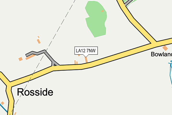 LA12 7NW map - OS OpenMap – Local (Ordnance Survey) LA12 7NW map - OS OpenMap – Local (Ordnance Survey)
