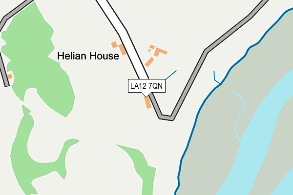 LA12 7QN map - OS OpenMap – Local (Ordnance Survey) LA12 7QN map - OS OpenMap – Local (Ordnance Survey)