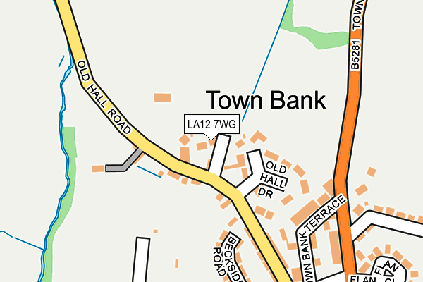 LA12 7WG map - OS OpenMap – Local (Ordnance Survey) LA12 7WG map - OS OpenMap – Local (Ordnance Survey)