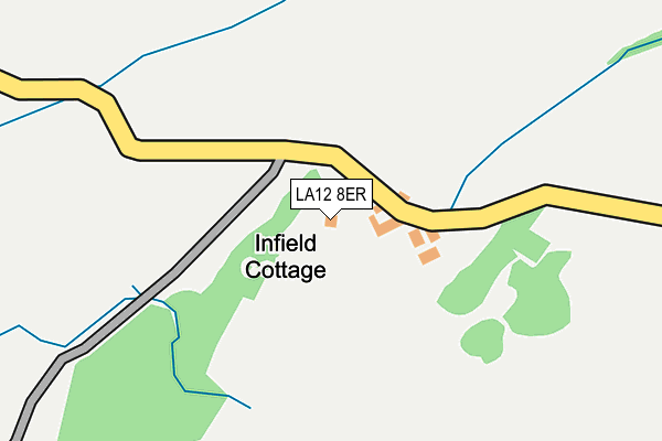 LA12 8ER map - OS OpenMap – Local (Ordnance Survey) LA12 8ER map - OS OpenMap – Local (Ordnance Survey)