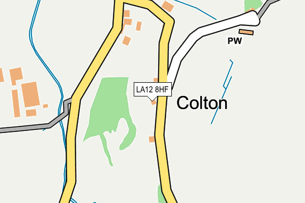 LA12 8HF map - OS OpenMap – Local (Ordnance Survey) LA12 8HF map - OS OpenMap – Local (Ordnance Survey)