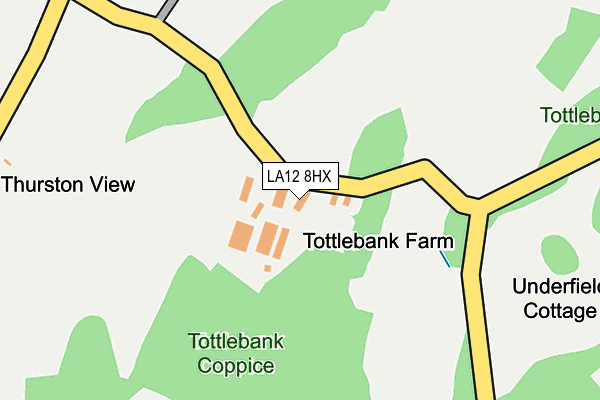 LA12 8HX map - OS OpenMap – Local (Ordnance Survey) LA12 8HX map - OS OpenMap – Local (Ordnance Survey)